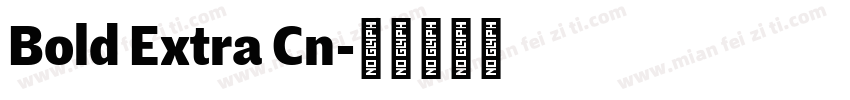 Bold Extra Cn字体转换